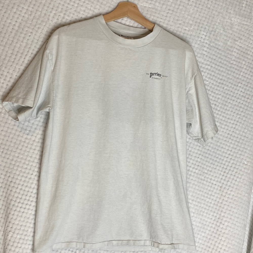 Vintage single stitch the Perrier group tee T shirt
